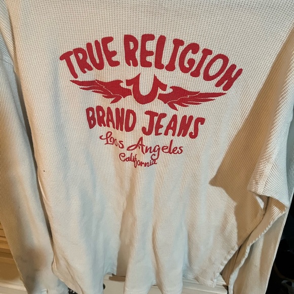 True religion 3/4 button up thermal - Picture 1 of 3